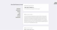 Desktop Screenshot of dealwithmaureen.tumblr.com