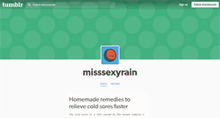 Desktop Screenshot of misssexyrain.tumblr.com