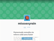 Tablet Screenshot of misssexyrain.tumblr.com