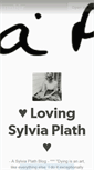 Mobile Screenshot of lovingsylvia.tumblr.com