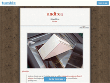 Tablet Screenshot of andirea.tumblr.com