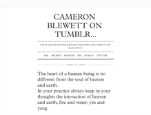Tablet Screenshot of cameronblewett.tumblr.com