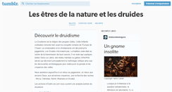 Desktop Screenshot of bonjournature.tumblr.com