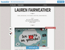 Tablet Screenshot of laurenfairweather.tumblr.com
