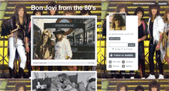 Desktop Screenshot of bonjovifromthe80s.tumblr.com