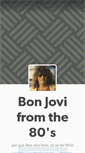 Mobile Screenshot of bonjovifromthe80s.tumblr.com