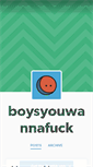Mobile Screenshot of boysyouwannafuck.tumblr.com