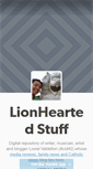 Mobile Screenshot of lionheartedstuff.tumblr.com