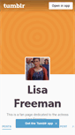 Mobile Screenshot of lisafreemanactress.tumblr.com