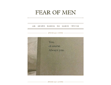 Tablet Screenshot of fearofmen.tumblr.com