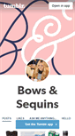 Mobile Screenshot of bowsandsequins.tumblr.com