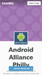 Mobile Screenshot of androidalliancephilly.tumblr.com