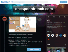 Tablet Screenshot of onespoonfrench.tumblr.com