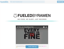 Tablet Screenshot of fueledbyramen.tumblr.com