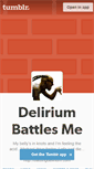 Mobile Screenshot of battlingdelirium.tumblr.com