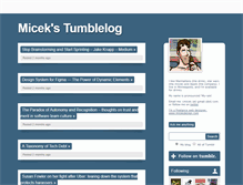 Tablet Screenshot of micek.tumblr.com