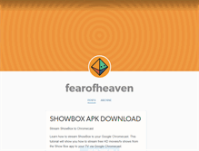 Tablet Screenshot of fearofheaven.tumblr.com