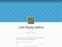 Tablet Screenshot of fuzzyzebra.tumblr.com