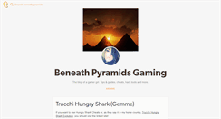 Desktop Screenshot of beneathpyramids.tumblr.com