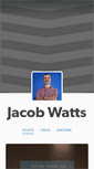 Mobile Screenshot of jacobmwatts.tumblr.com