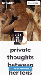 Mobile Screenshot of privatethoughtsbetweenherlegs.tumblr.com