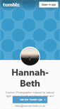 Mobile Screenshot of hannahbethphoto.tumblr.com