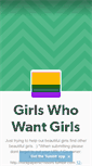 Mobile Screenshot of girlswhowantgirls.tumblr.com