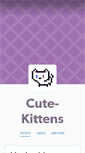 Mobile Screenshot of cute-kittens.tumblr.com