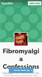 Mobile Screenshot of fibromyalgiaconfessions.tumblr.com