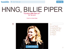 Tablet Screenshot of billie-piper.tumblr.com