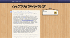 Desktop Screenshot of colourmeunpopular.tumblr.com