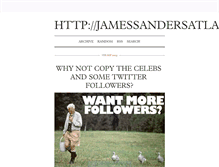 Tablet Screenshot of jamessandersatlarge.tumblr.com