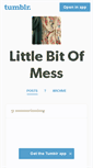 Mobile Screenshot of alittlebitofmess.tumblr.com