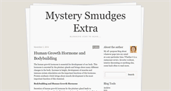 Desktop Screenshot of mysterysmudgesextra.tumblr.com