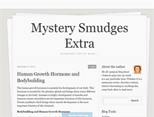 Tablet Screenshot of mysterysmudgesextra.tumblr.com