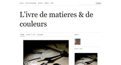 Desktop Screenshot of livre-de-matieres.tumblr.com