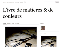 Tablet Screenshot of livre-de-matieres.tumblr.com