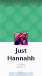 Mobile Screenshot of just-hannahh.tumblr.com