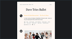 Desktop Screenshot of davetriesballet.tumblr.com