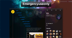 Desktop Screenshot of emergencyuseonly.tumblr.com