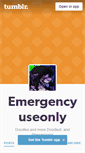 Mobile Screenshot of emergencyuseonly.tumblr.com