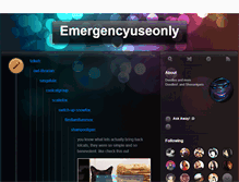Tablet Screenshot of emergencyuseonly.tumblr.com