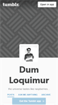 Mobile Screenshot of dumloquimur.tumblr.com