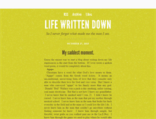 Tablet Screenshot of lifewrittendown.tumblr.com