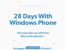 Tablet Screenshot of 28dayswithwindowsphone.tumblr.com