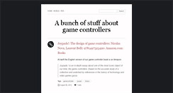 Desktop Screenshot of gamecontroller.tumblr.com