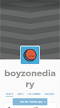 Mobile Screenshot of boyzonediary.tumblr.com