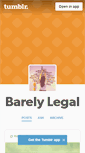 Mobile Screenshot of barely-legal.tumblr.com