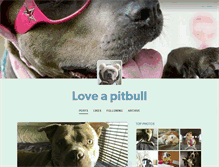 Tablet Screenshot of loveapitbull.tumblr.com