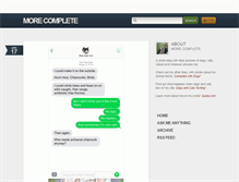 Tablet Screenshot of morecomplete.tumblr.com